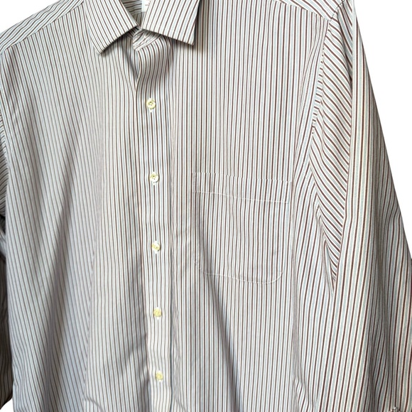 Brooks Brothers Men Size 16-33 Striped Non Iron Cotton L/S Dress Shirt - Picture 3 of 10